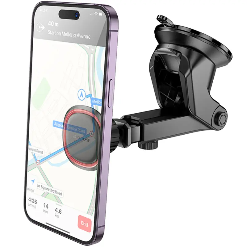 Автодержатель Borofone BH125 Roman magnetic (center console), Black / Red 4, купить оптом с доставкой