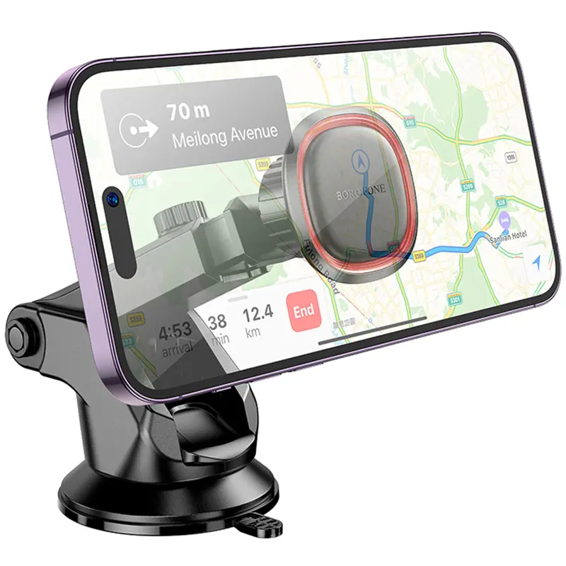 Автодержатель Borofone BH125 Roman magnetic (center console), Black / Red 5, купить оптом с доставкой