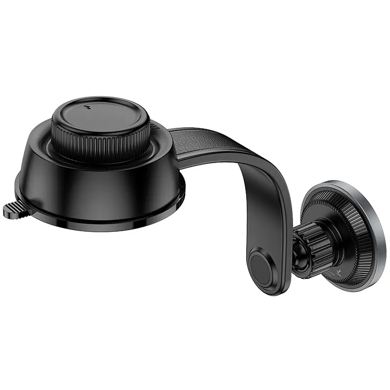 Автодержатель Borofone BH123 Profit magnetic (center console), Black / Metal gray 2, купить оптом с доставкой
