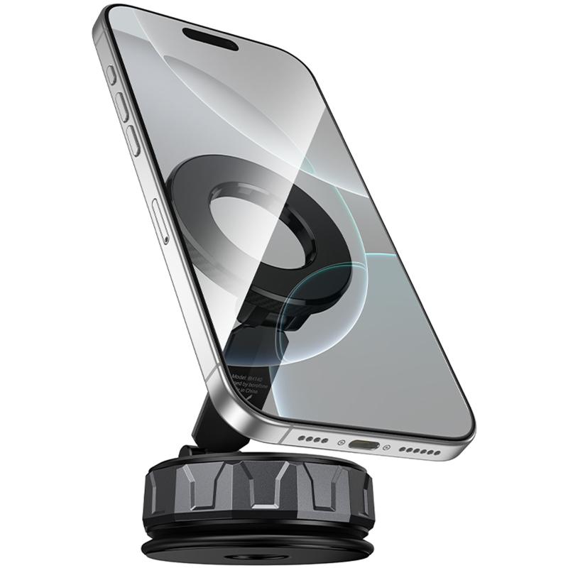 Автотримач Borofone BH140 Gloria Vacuum Suction Magnetic (center console) на малюнкі №3