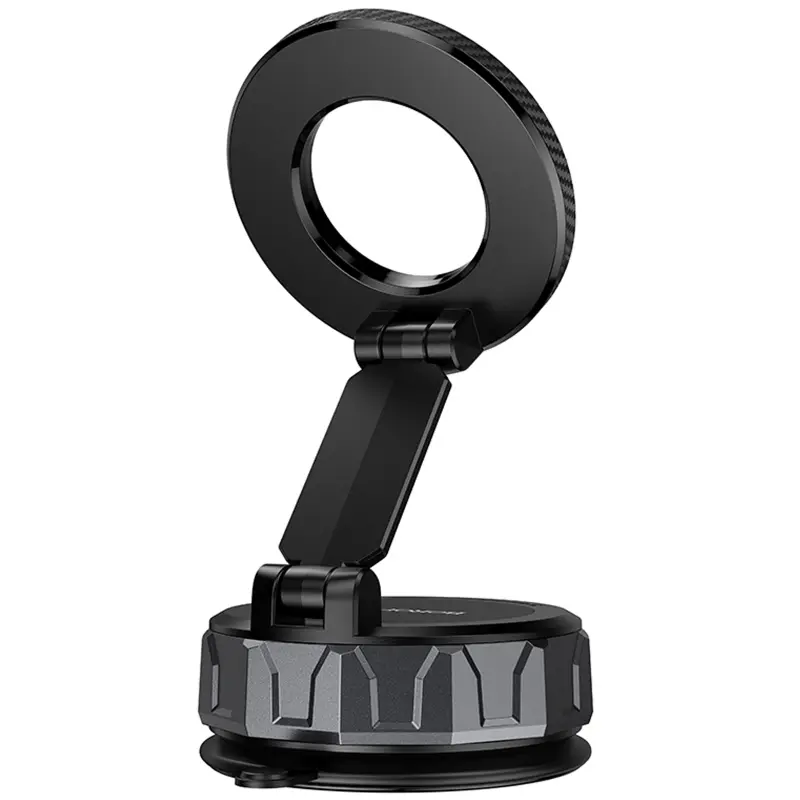 Автодержатель Borofone BH140 Gloria Vacuum Suction Magnetic (center console), Black / Metal gray 4, купить оптом с доставкой