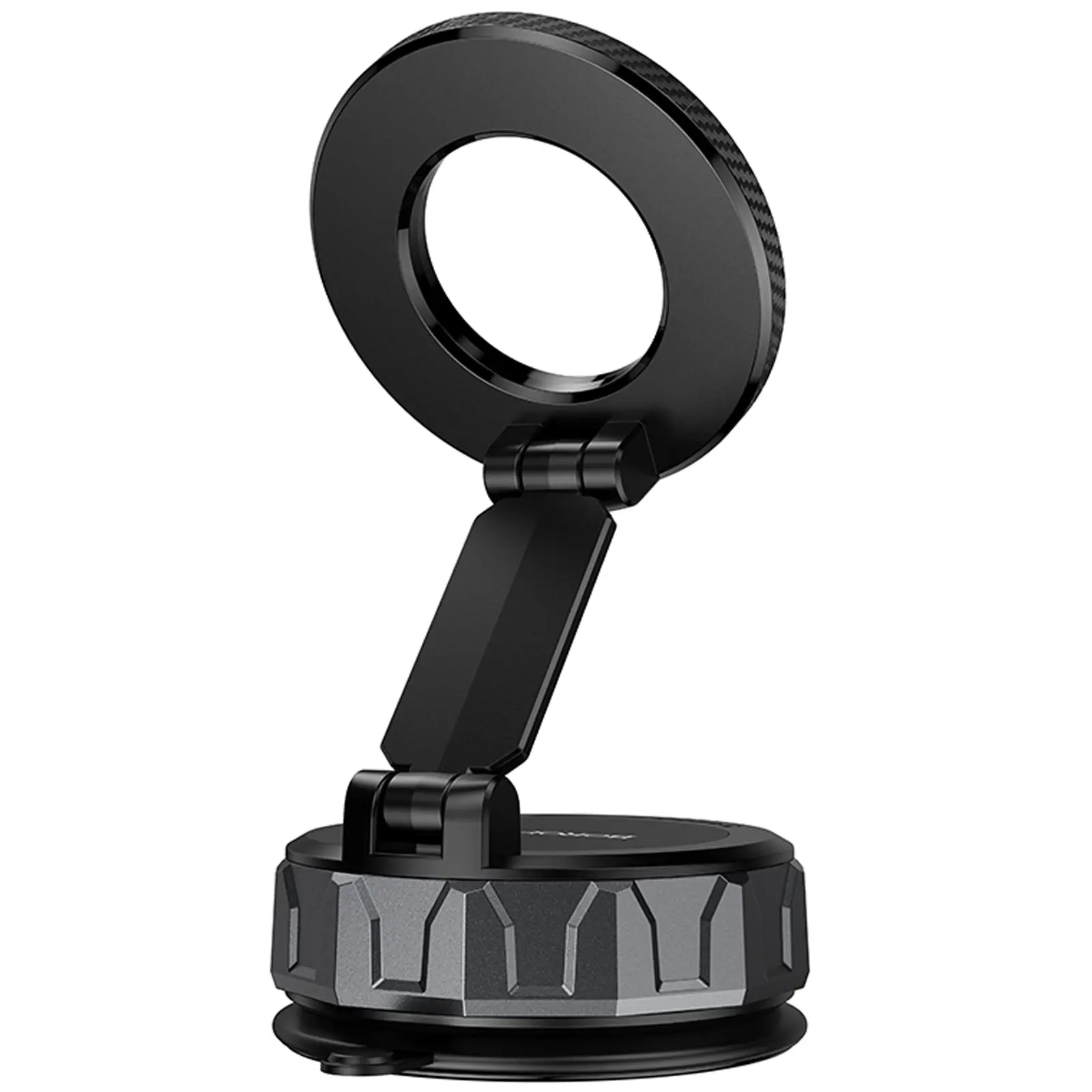 Автодержатель Borofone BH140 Gloria Vacuum Suction Magnetic (center console), Black / Metal gray 4, купить оптом с доставкой