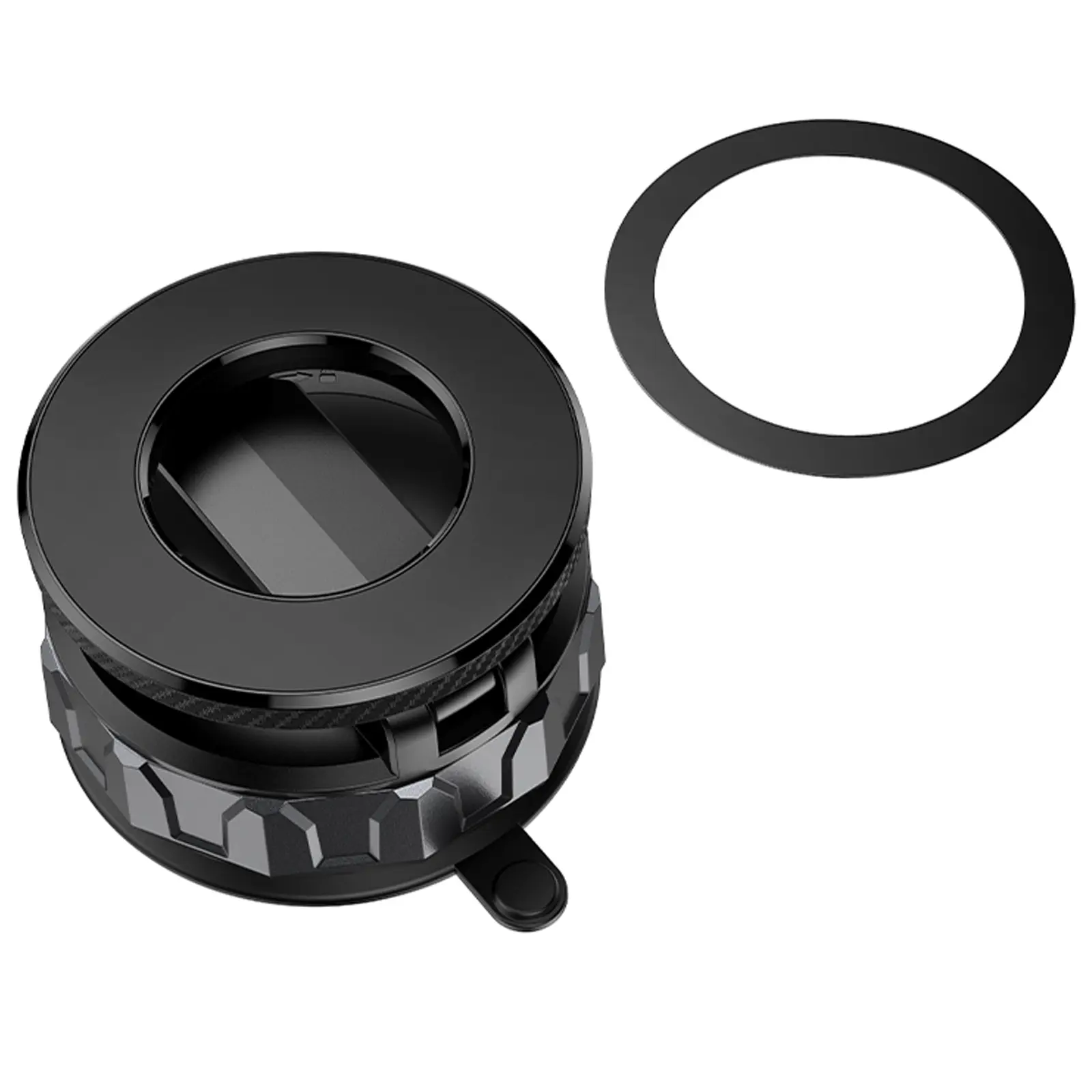 Автодержатель Borofone BH140 Gloria Vacuum Suction Magnetic (center console), Black / Metal gray 6, купить оптом с доставкой