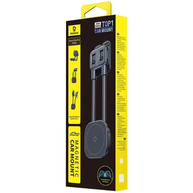 Автодержатель Baseus PrimeTrip C03 Magnetic (C00136), Cosmic Black 1, купить оптом с доставкой