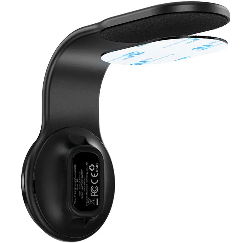 Автодержатель с БЗУ Acefast D21 Magnetic Wireless Charging 15W, Black 3, купить оптом с доставкой