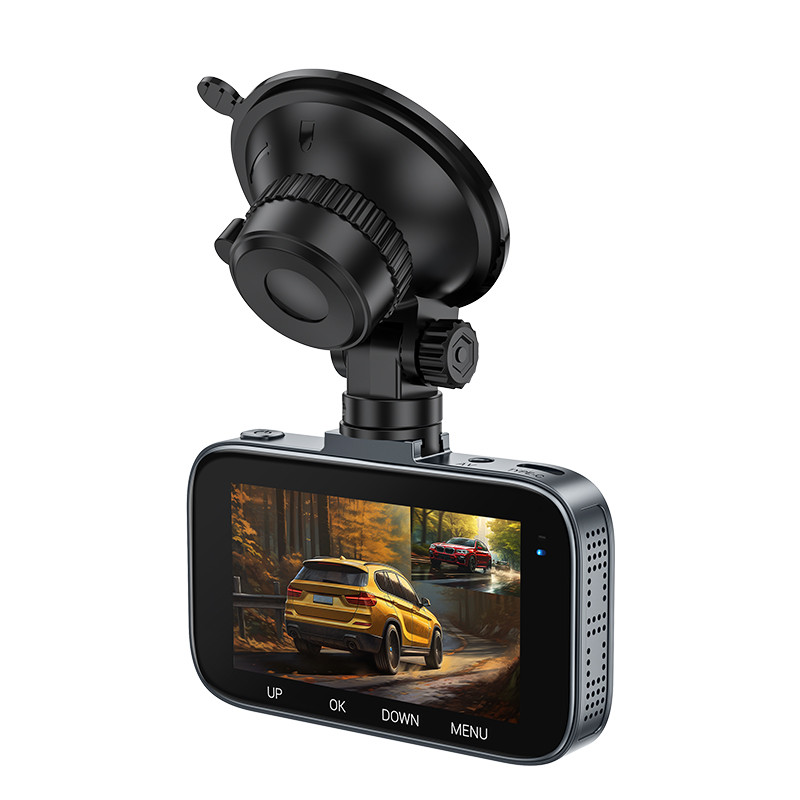 Відеореєстратор Hoco DV6 Driving recorder with 3-inch display (with rear camera) на малюнкі №2