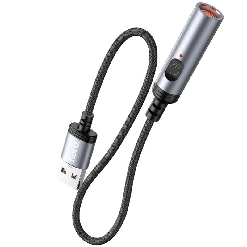 Портативный прикуриватель зажигалка Hoco UA30 USB на картинке №2