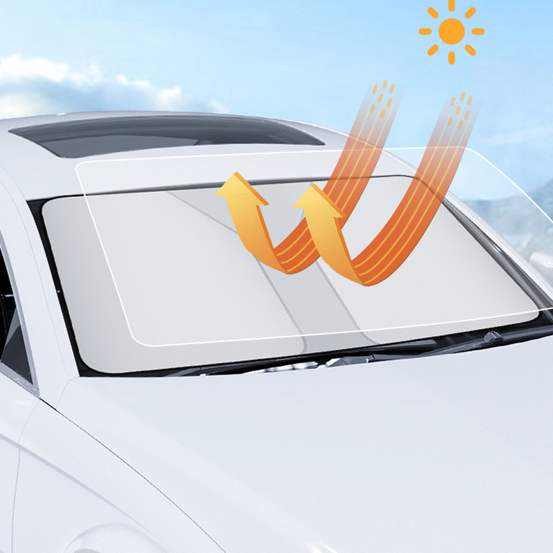 Портативний сонцезахисний автомобільний козирок на лобове скло (1.40x0.70m) на малюнкі №3