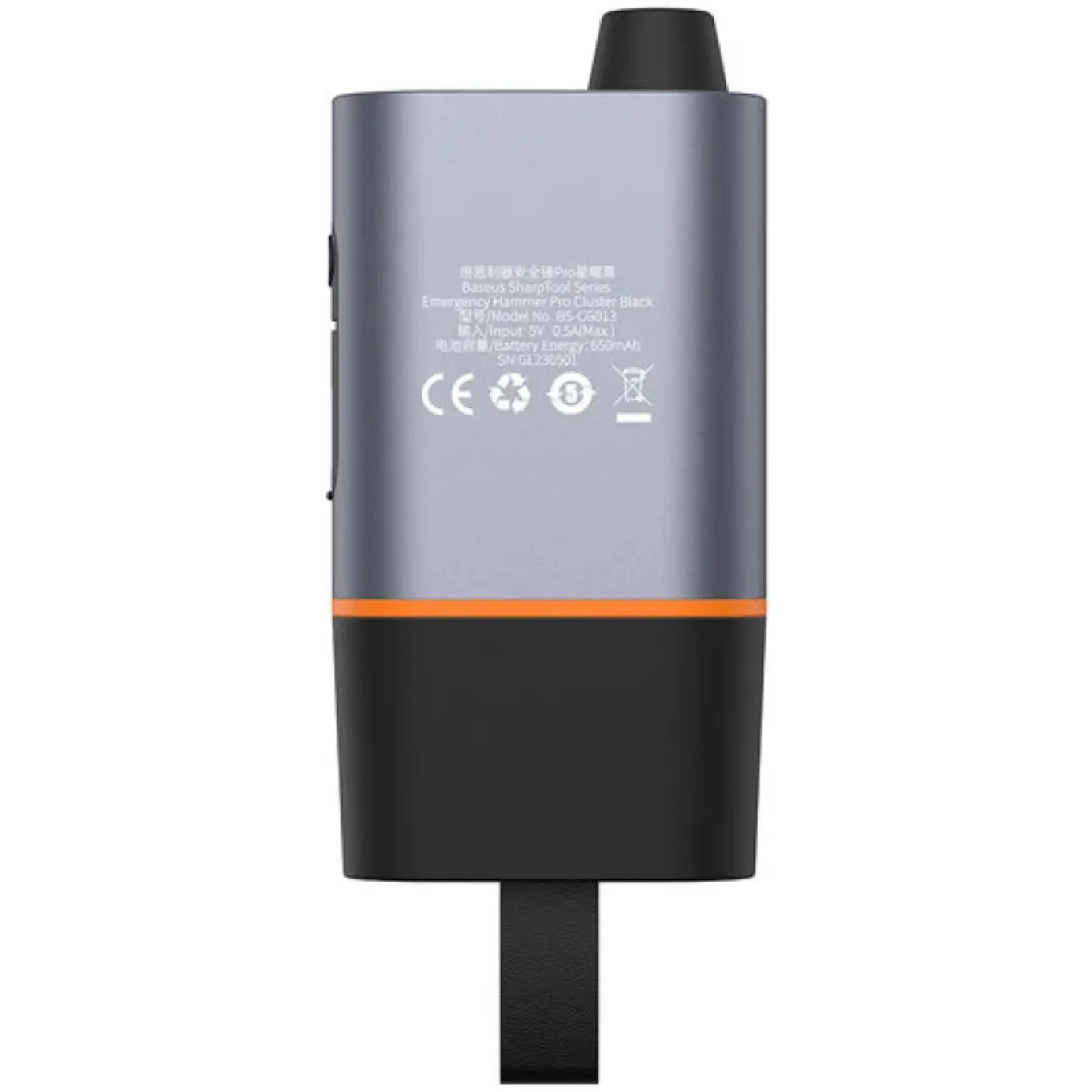 Автомобильный спасательный молоток Baseus SharpTool Series Emergency Hammer Pro (C10934401111-00), Black 1, купить оптом с доставкой