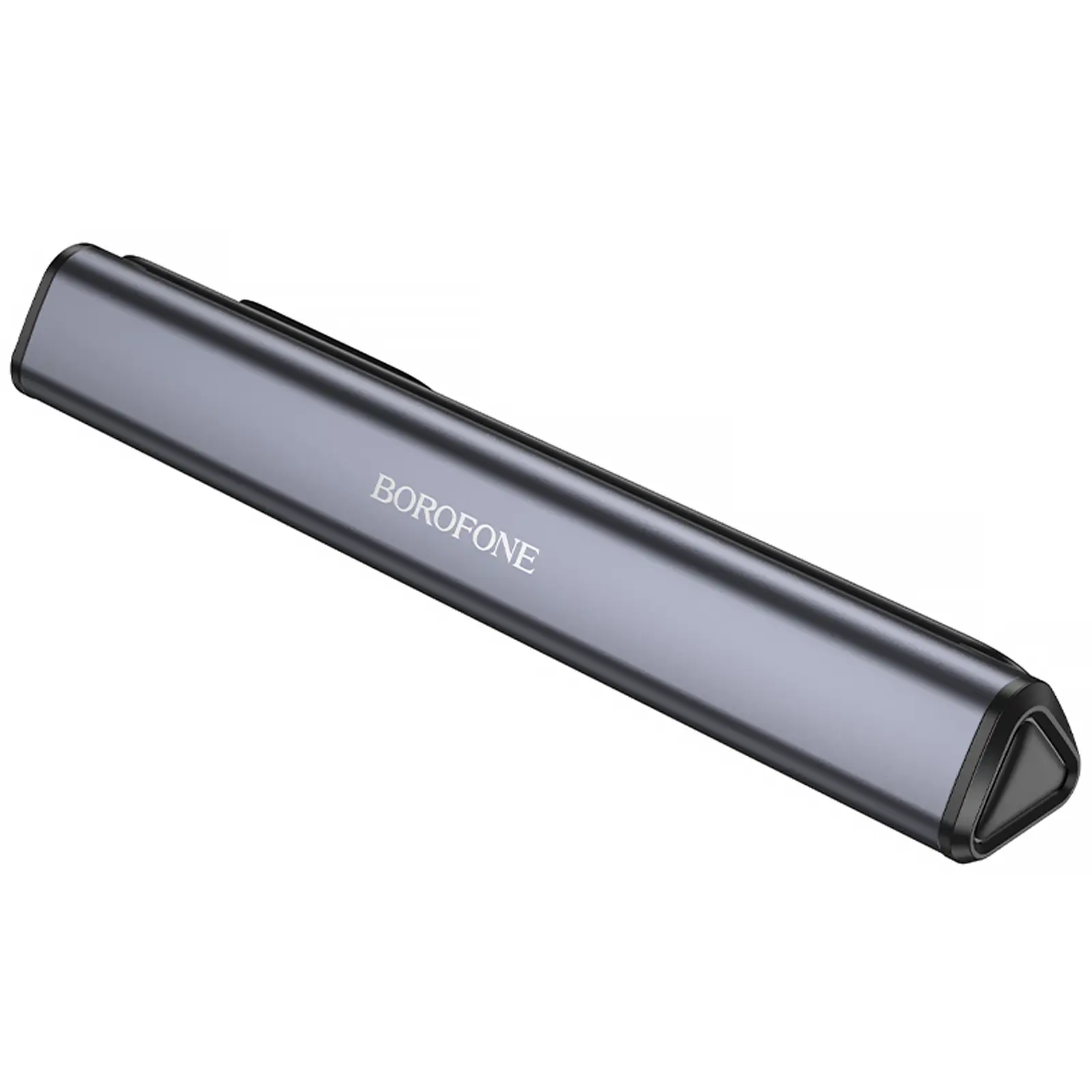 Автовизитка Borofone FC3 Ronny, Black / Metal gray 2, купить оптом с доставкой