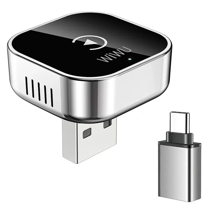 Адаптер WIWU Wi-CP003 car wireless CarPlay (iOS), Silver, купить оптом с доставкой
