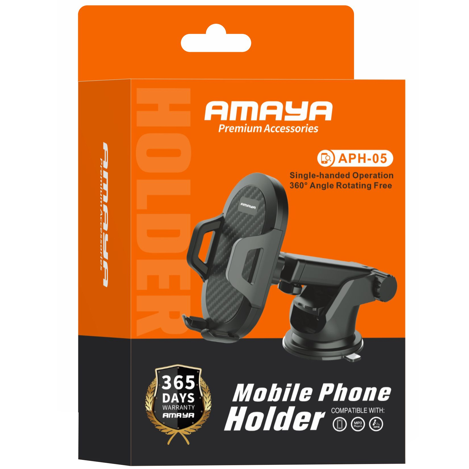 Уцінка Автотримач Amaya APH-05 (center console), Пошкоджена упаковка / Black 1, купити оптом з доставкою
