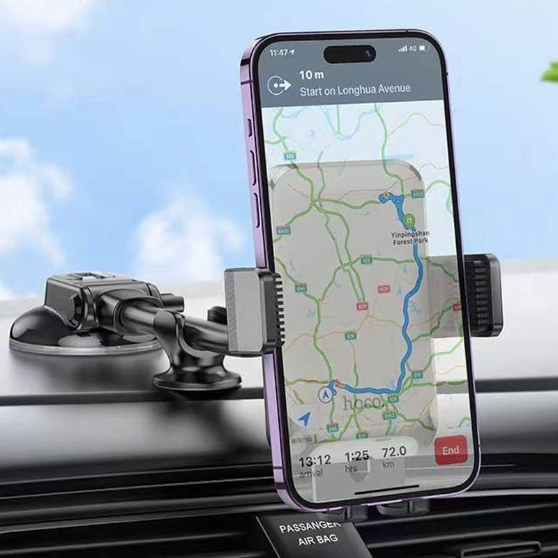 Автотримач Hoco H27 Rock push-type (center console) дивитися фото №5