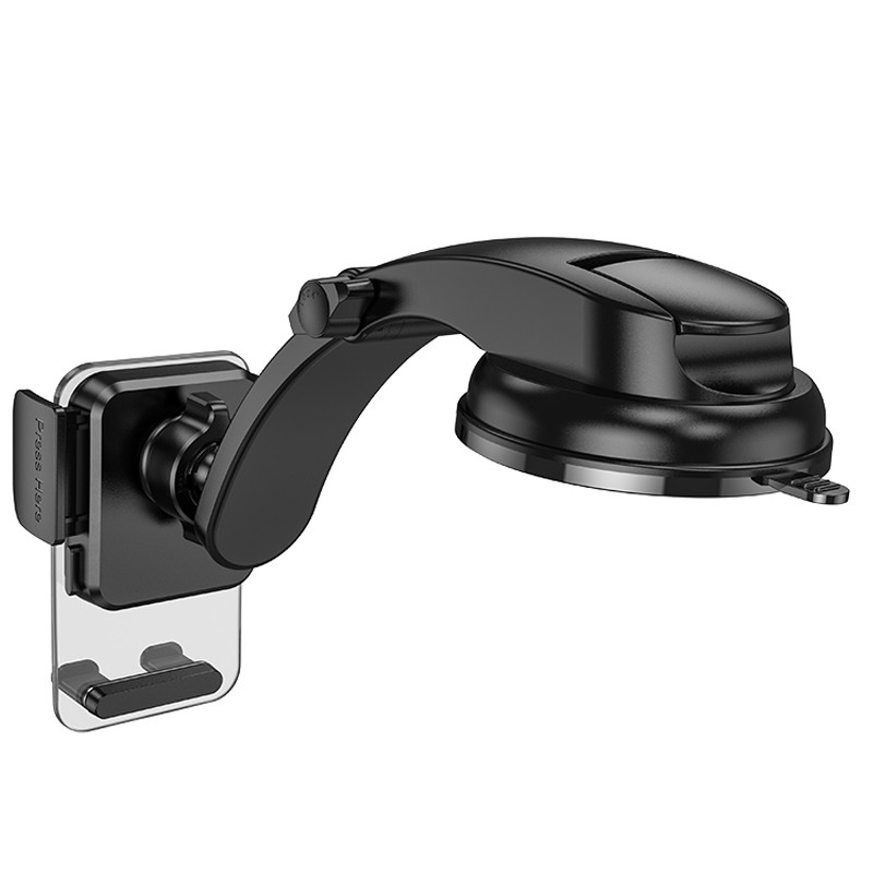 Автотримач Hoco CA118 Delicate press type (center console), Space Black 1, купити оптом з доставкою