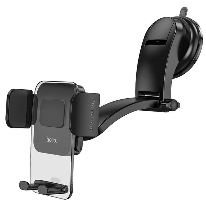 Автотримач Hoco CA118 Delicate press type (center console), Space Black 2, купити оптом з доставкою