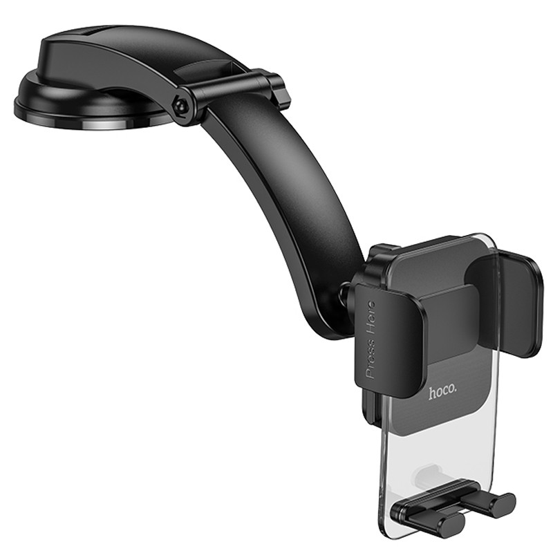 Автотримач Hoco CA118 Delicate press type (center console), Space Black 3, купити оптом з доставкою