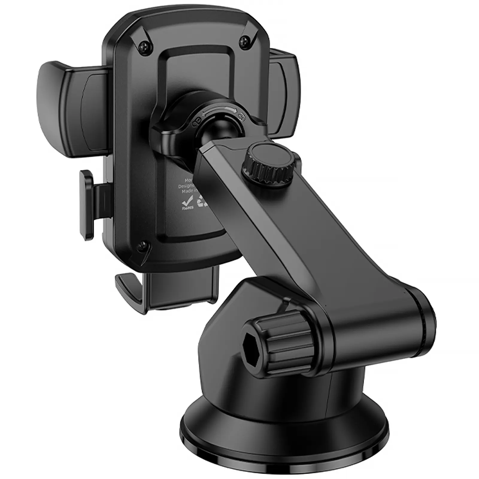 Автотримач Hoco H65 Gamble one-button (center console), Black 1, купити оптом з доставкою