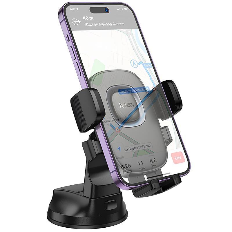 Автотримач Hoco H76 Crown one-button (center console) на малюнкі №2