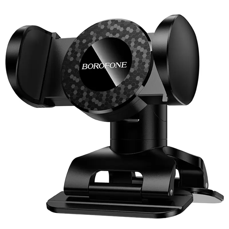 Автодержатель Borofone BH142 Support pull clip (center console), Black 2, купить оптом с доставкой