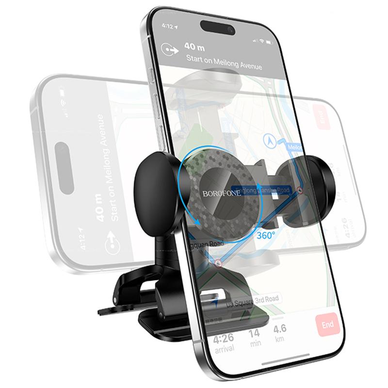 Автодержатель Borofone BH142 Support pull clip (center console) на картинке №4