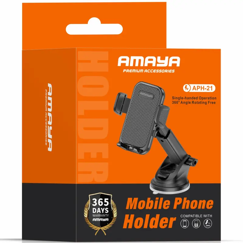 Автотримач Amaya APH-21 (center console), Black 1, купити оптом з доставкою