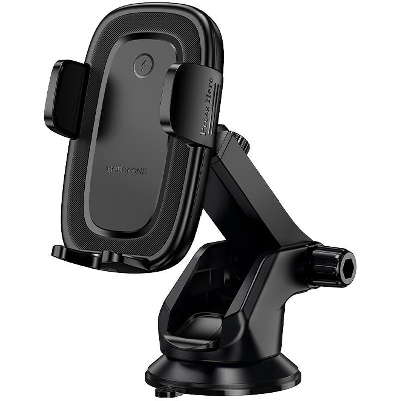 Автодержатель с БЗУ Borofone BH223 Follower 15W (center console) на картинке №1