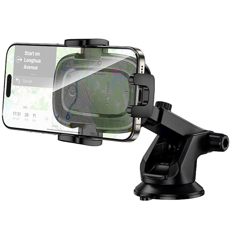 Автодержатель с БЗУ Borofone BH223 Follower 15W (center console) на картинке №4