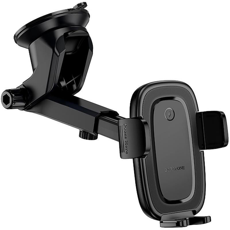 Автодержатель с БЗУ Borofone BH223 Follower 15W (center console) на картинке №5