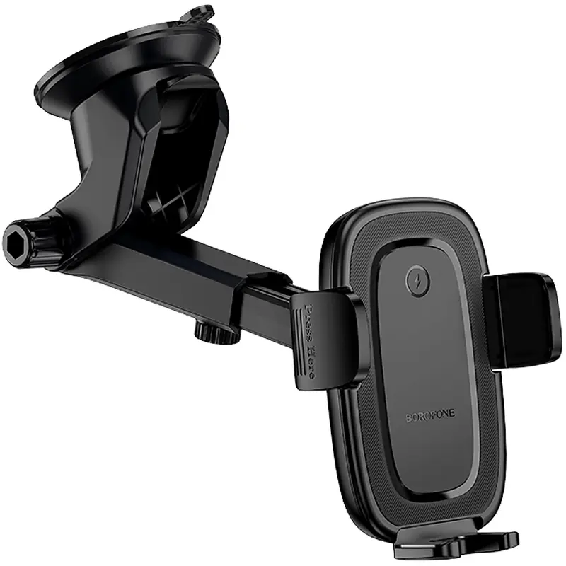 Автотримач з БЗП Borofone BH223 Follower 15W (center console), Black 4, купити оптом з доставкою