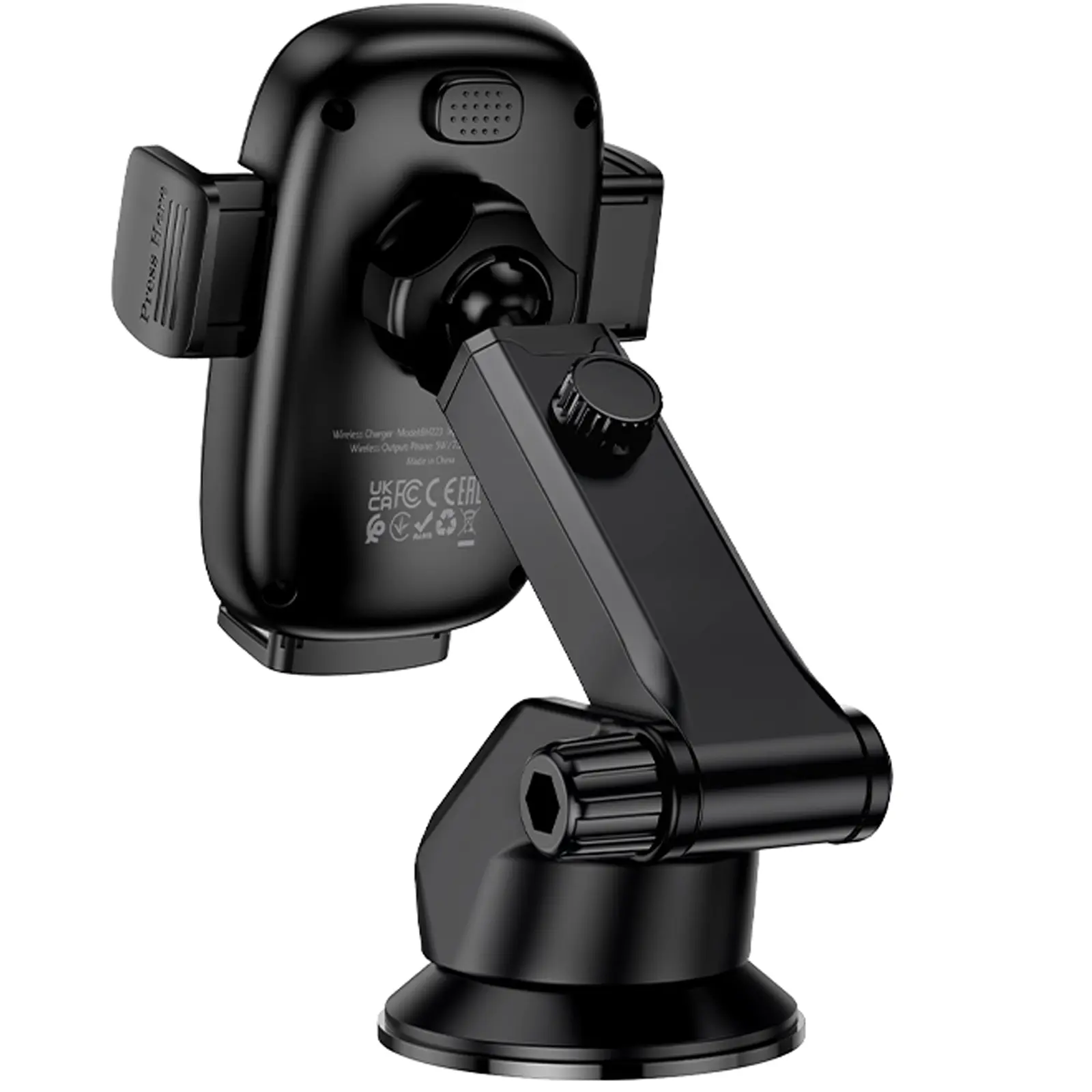 Автотримач з БЗП Borofone BH223 Follower 15W (center console), Black 5, купити оптом з доставкою
