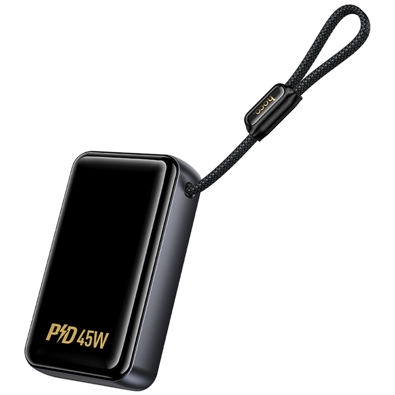 Портативное ЗУ Power Bank Hoco Q54 Shine PD45W with cable 20000 mAh, Metal gray 4, купить оптом с доставкой