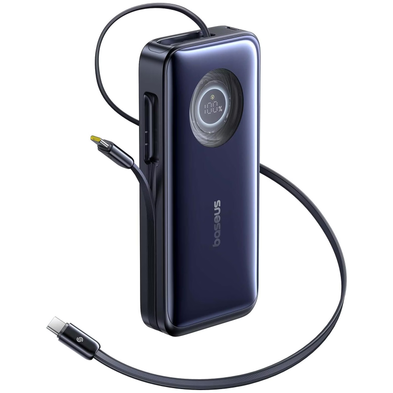 Портативний ЗП Power Bank Baseus EnerCore CR11 PD100W with cable 20000 mAh (PPNMS), Cosmic Black, купити оптом з доставкою