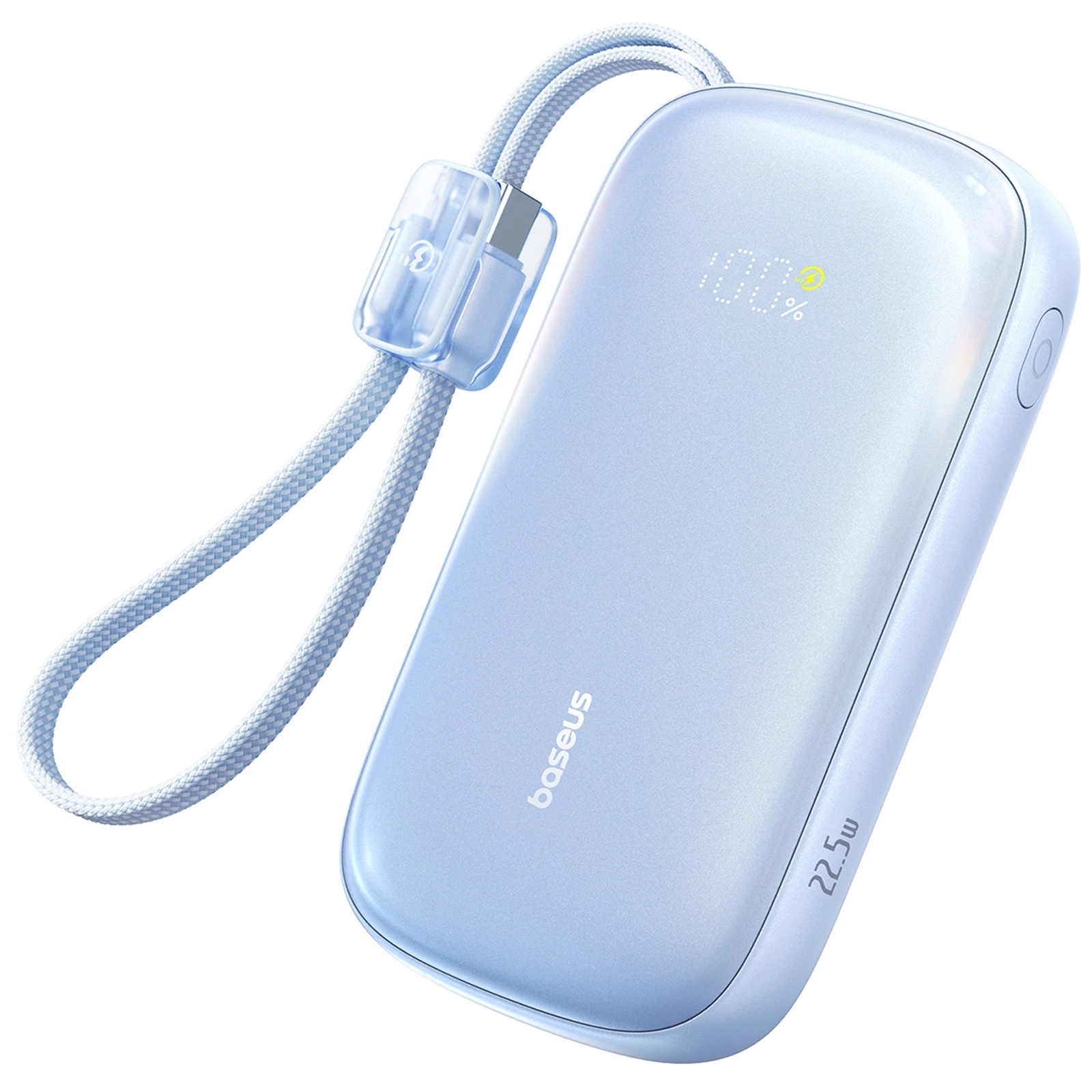 Портативний ЗП Power Bank Baseus EnerFill FC21 Qpow 3 Ultra 22.5W with cable 20000 mAh (PPFLS), Galaxy Blue, купити оптом з доставкою