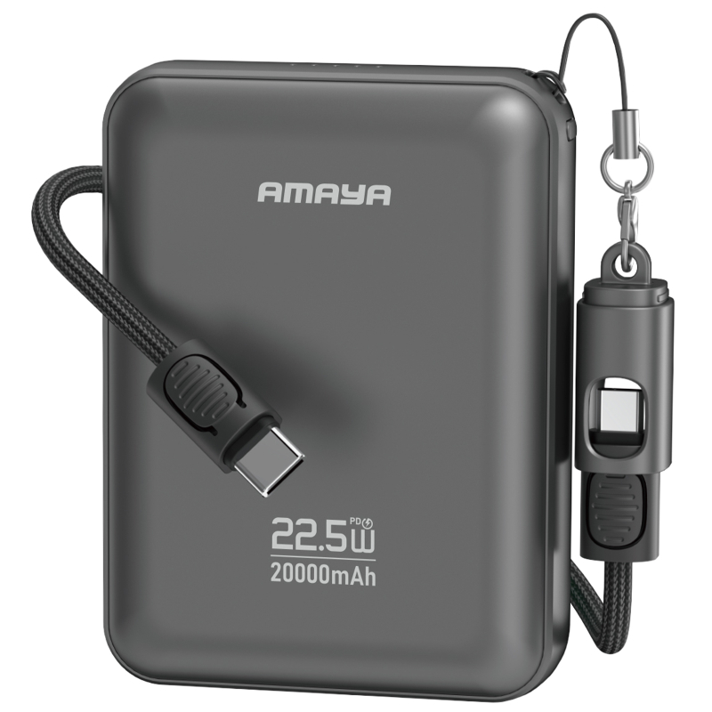 Портативное ЗУ Power Bank Amaya F237C PD22.5W with cable 20000 mAh на картинке №1
