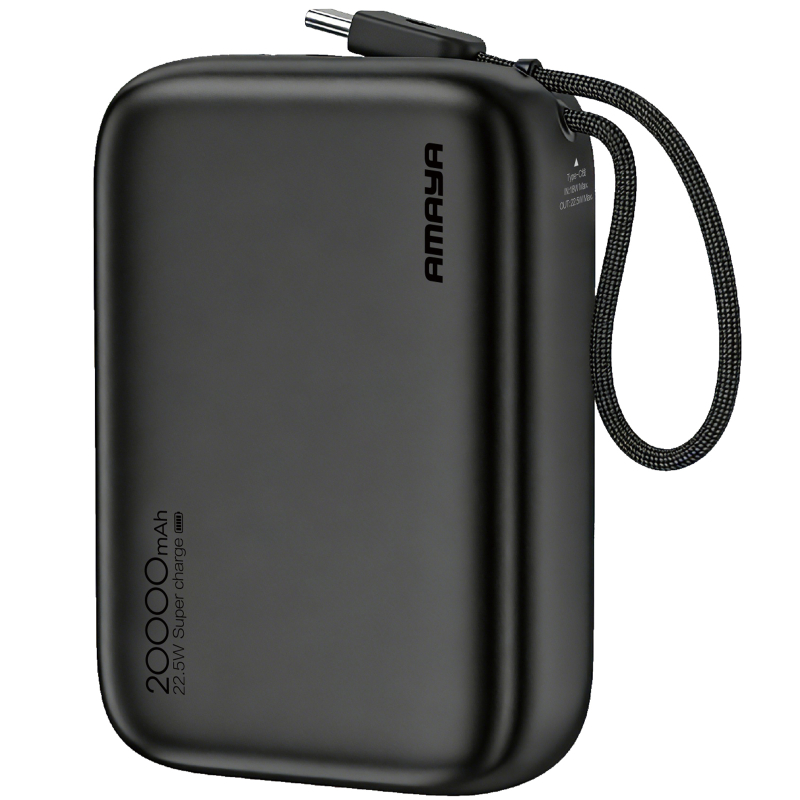 Портативное ЗУ Power Bank Amaya F235C PD22.5W with cable 20000 mAh на картинке №1