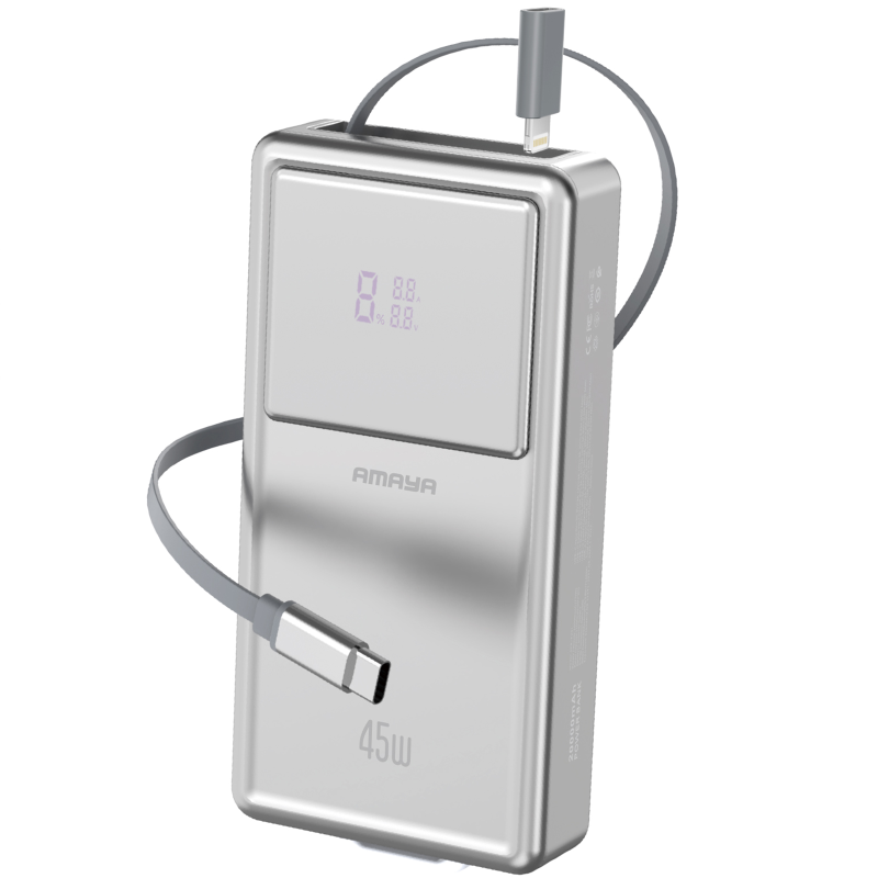 Уценка Портативное ЗУ Power Bank Amaya F231 45W with display and cable 20000 mAh, купить оптом с доставкой
