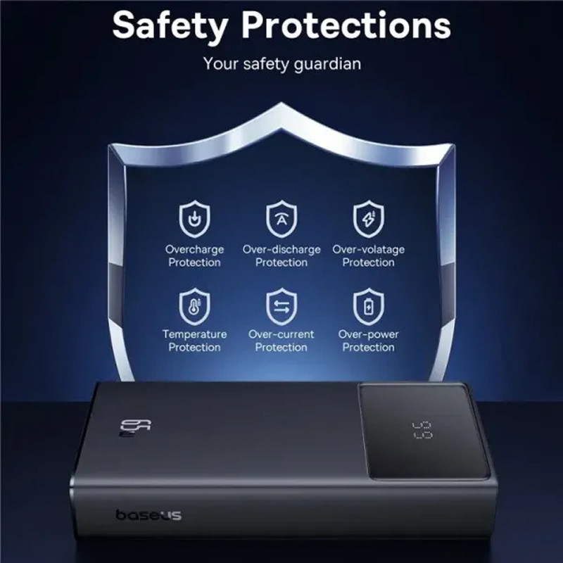 Портативний ЗП Power Bank Baseus Star-Lord Digital Display 65W 20000 mAh (P10022906113-00) на малюнкі №7