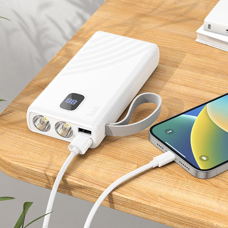 Портативний ЗП Power Bank Hoco J129A Nature flashlight 20000 mAh на малюнкі №3