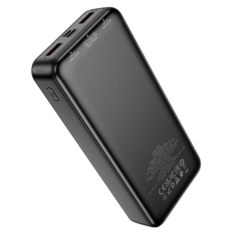 Портативное ЗУ Power Bank Hoco J136A Sirui 22.5W+PD20W 20000 mAh, Black 3, купить оптом с доставкой