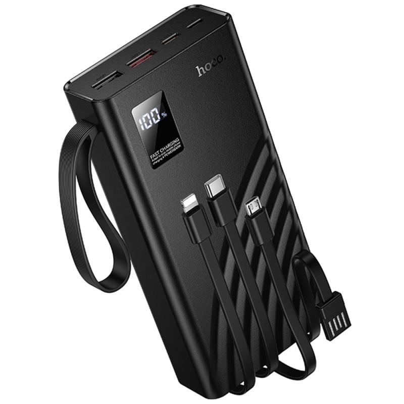 Портативний ЗП Power Bank Hoco J155 Shine 22.5W+PD20W with 4 cables 20000 mAh на малюнкі №2
