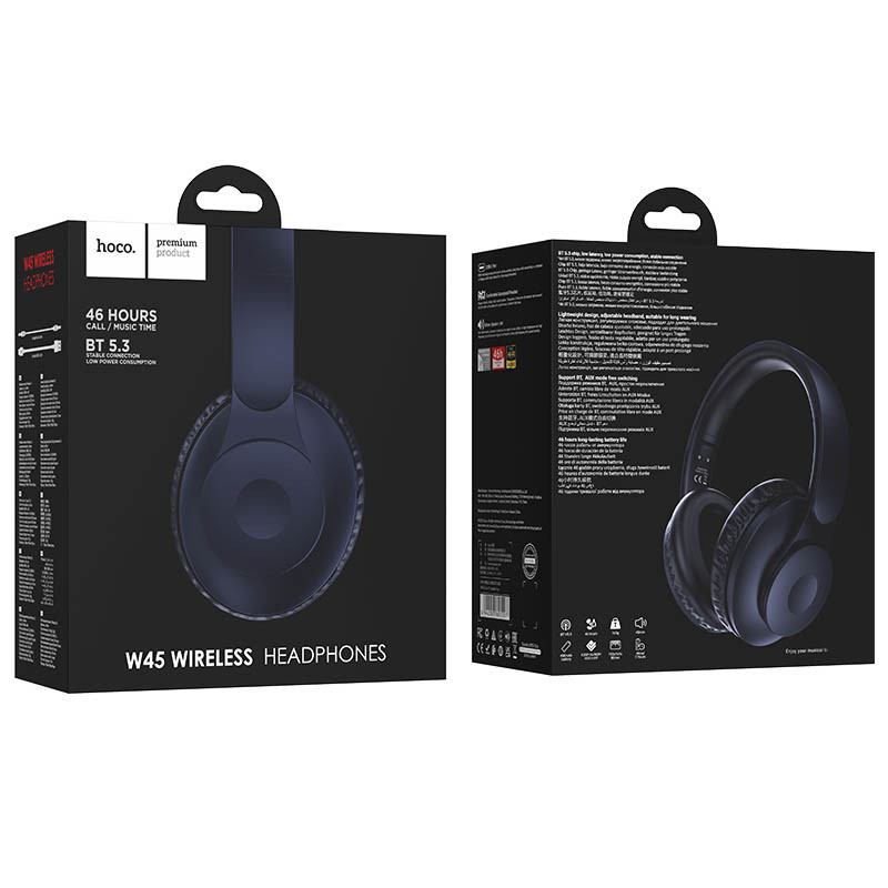 Накладні бездротові навушники Hoco W45 Enjoy дивитися фото №3