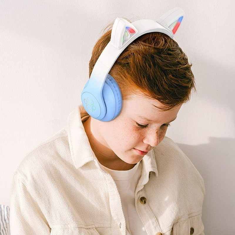 Накладні бездротові навушники Hoco W42 Cat на малюнкі №3