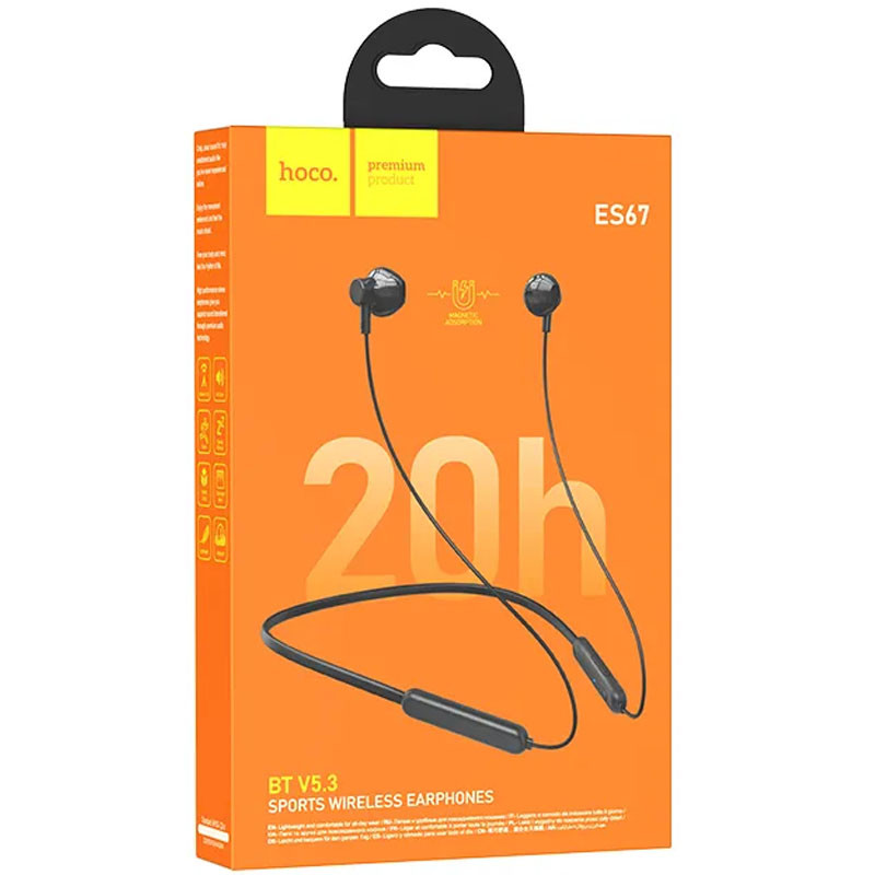 Bluetooth Навушники Hoco ES67 Perception neckband на малюнкі №5