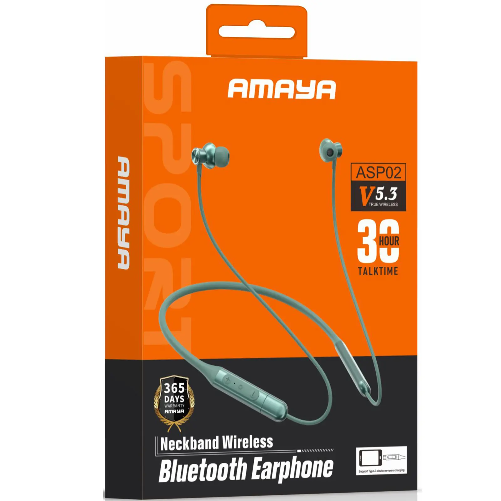 Bluetooth Наушники Amaya ASP02 Sports headphones, Black 1, купить оптом с доставкой