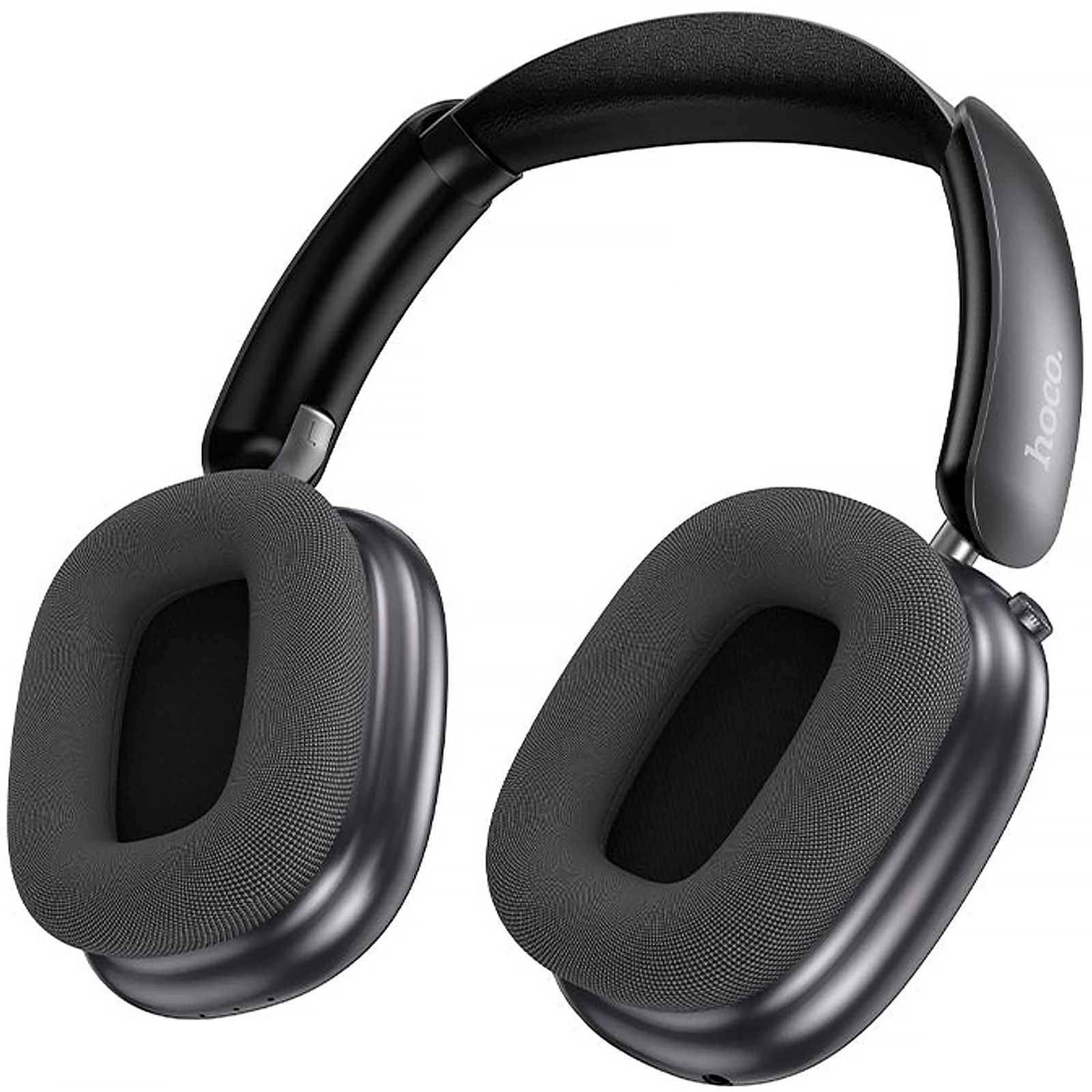 Накладные беспроводные наушники Hoco ESD23 Lasting ANC with display, Black 1, купить оптом с доставкой