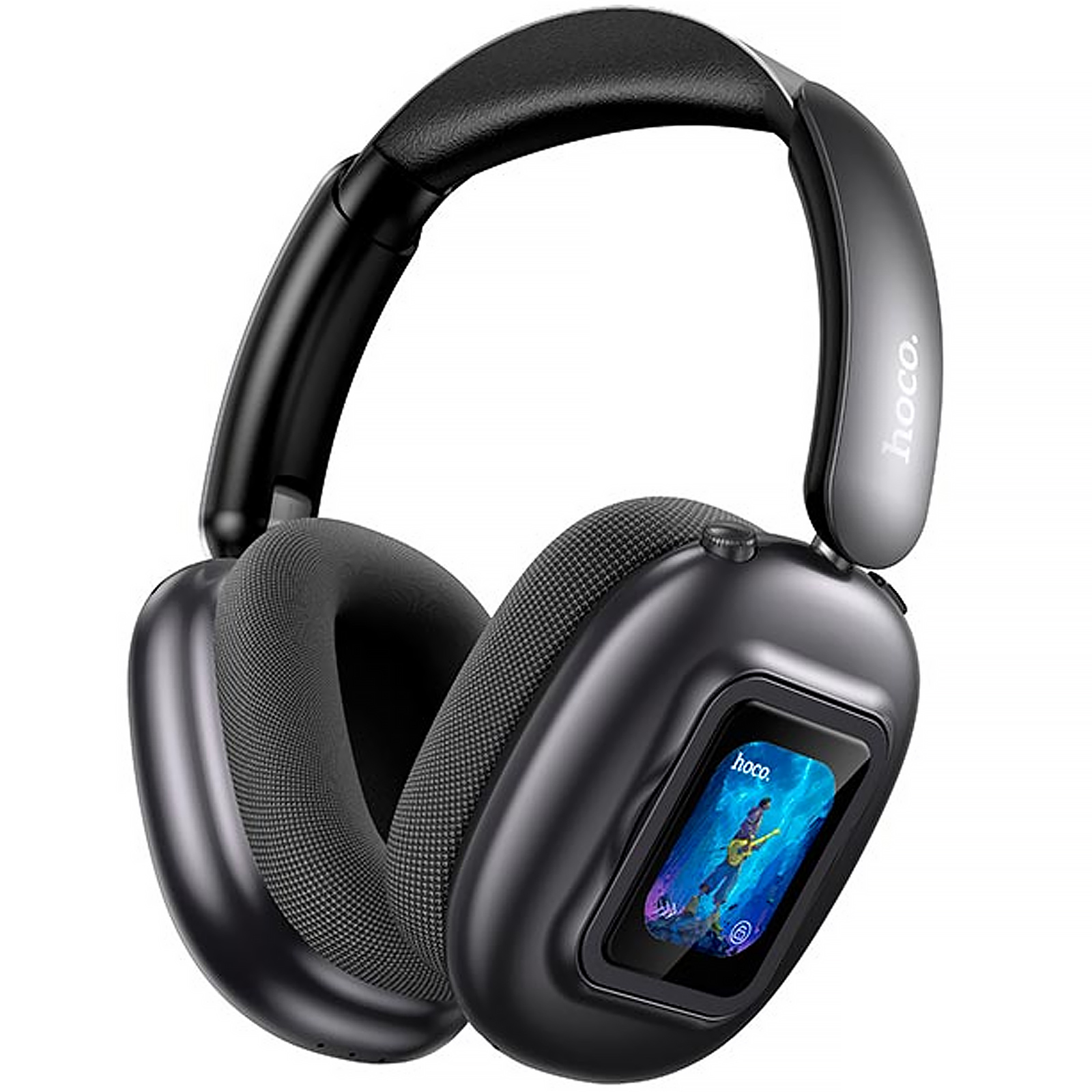 Уценка Накладные беспроводные наушники Hoco ESD23 Lasting ANC with display, купить оптом с доставкой