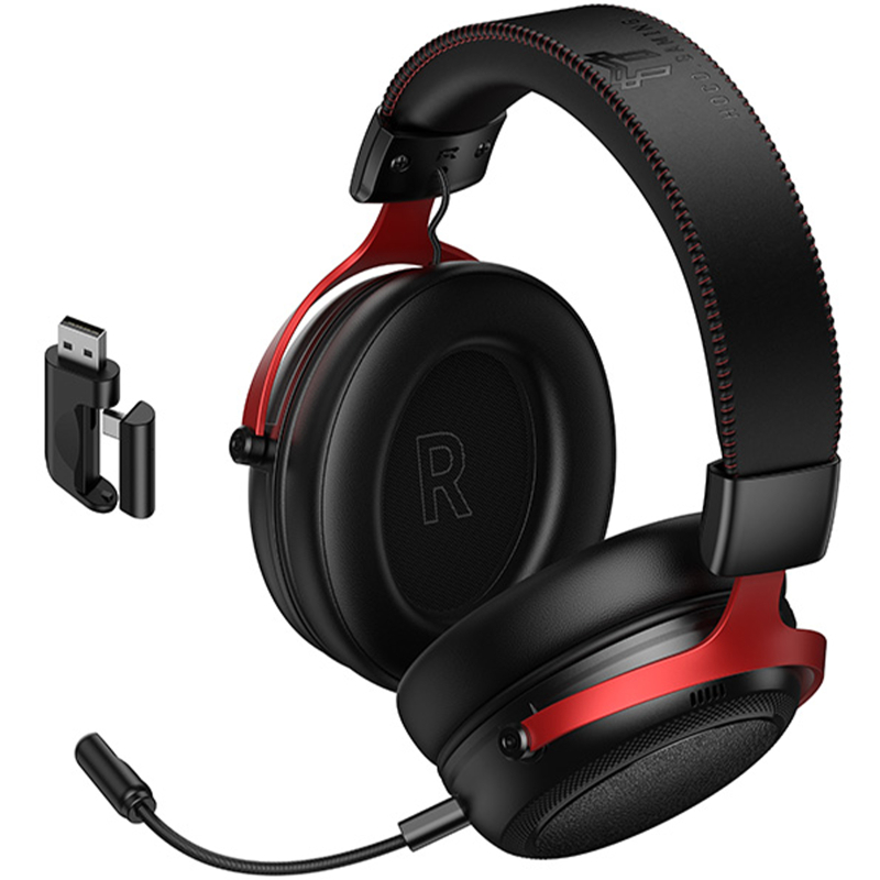 Накладні бездротові навушники Hoco W116 Shadow (BT5.4/2.4G/Type-C) на малюнкі №1