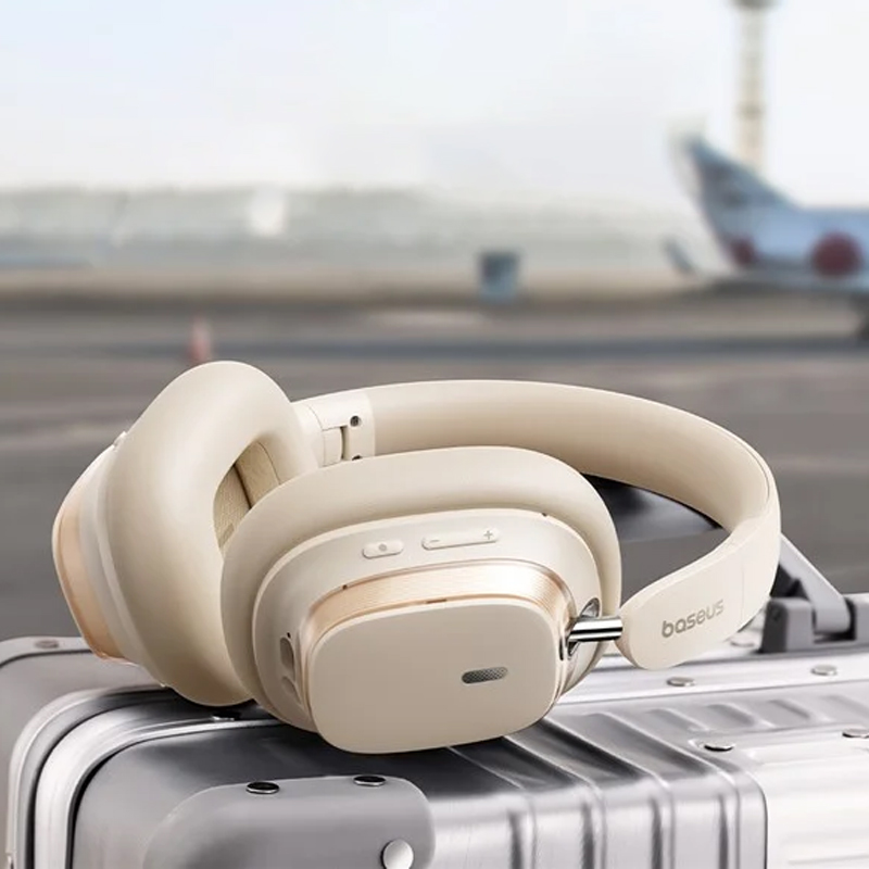Уценка Накладные беспроводные наушники Baseus Bowie H1s Noise-Cancellation (A00075301), Поврежденная упаковка / Stellar White 1, купить оптом с доставкой