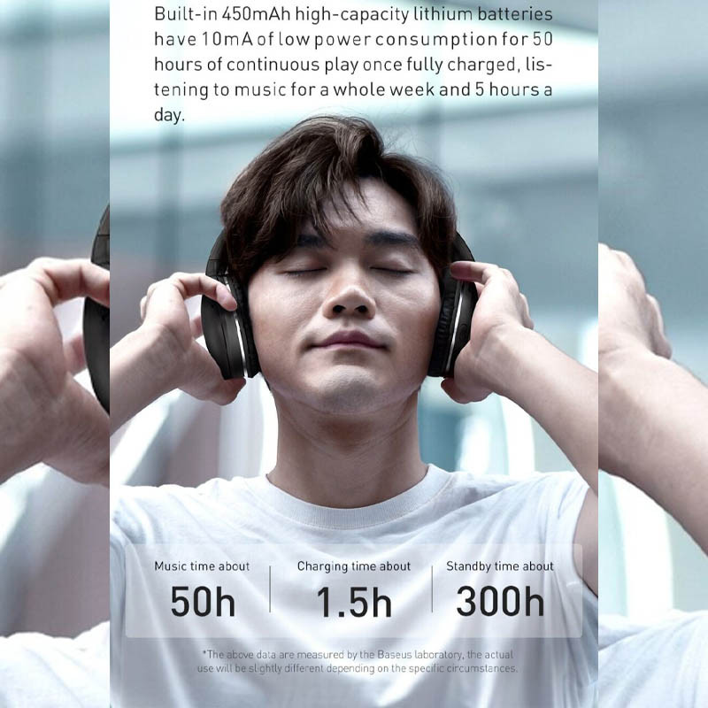 Накладні бездротові навушники Baseus Encok Wireless headphone D02 Pro (NGTD01030) дивитися фото №8