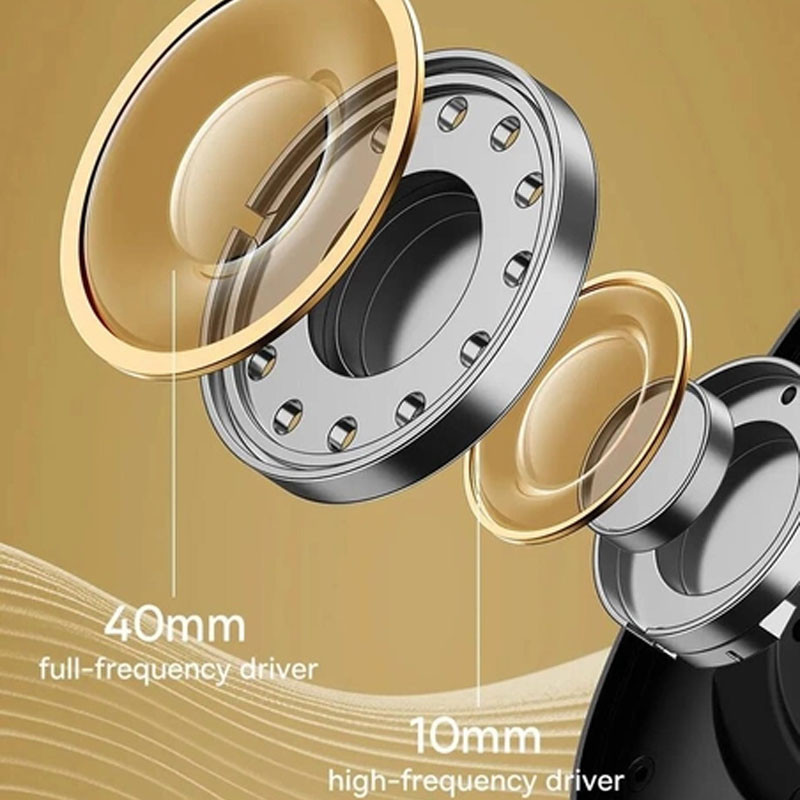 Накладні бездротові навушники Baseus Bowie H1 Pro Noise-Cancellation (A00050601) на малюнкі №4